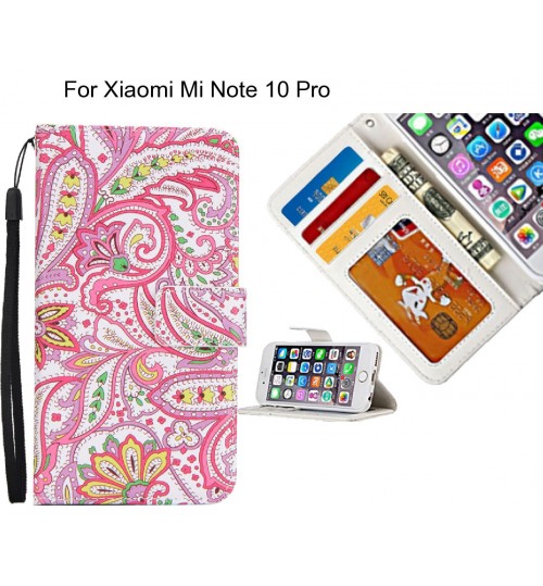 Xiaomi Mi Note 10 Pro case 3 card leather wallet case printed ID