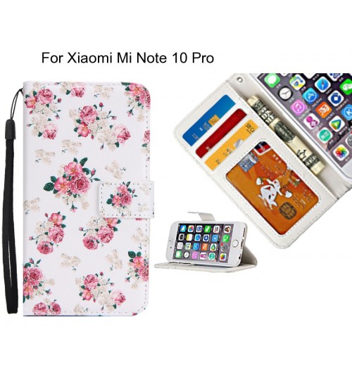 Xiaomi Mi Note 10 Pro case 3 card leather wallet case printed ID