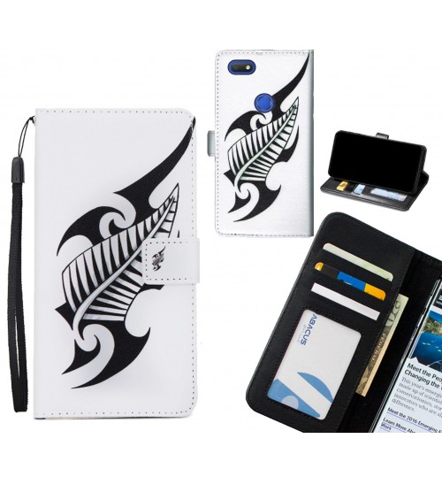 Alcatel 1v case 3 card leather wallet case printed ID