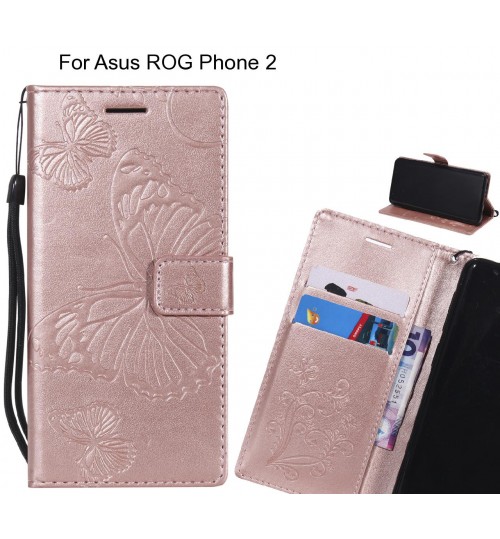 Asus ROG Phone 2 case Embossed Butterfly Wallet Leather Case