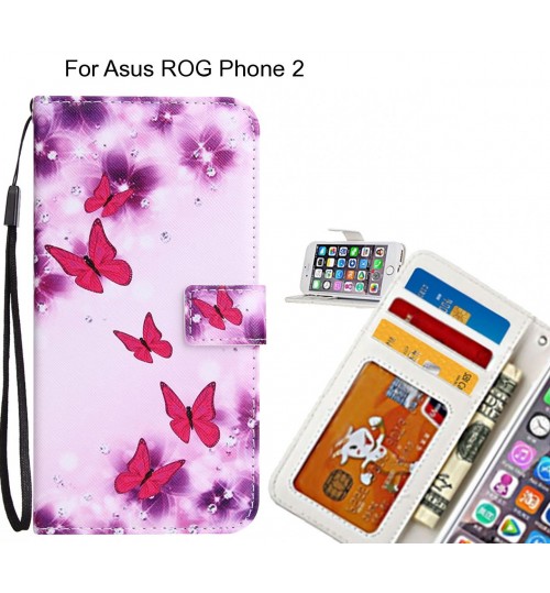 Asus ROG Phone 2 case 3 card leather wallet case printed ID