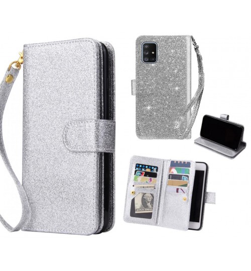 Galaxy A71 Case Glaring Multifunction Wallet Leather Case
