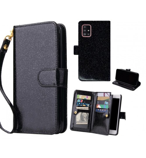 Galaxy A51 Case Glaring Multifunction Wallet Leather Case
