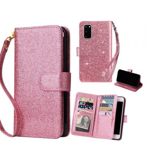 Galaxy S20 Case Glaring Multifunction Wallet Leather Case