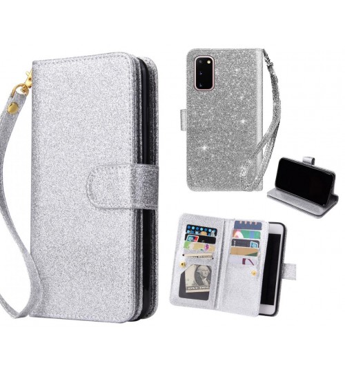 Galaxy S20 Case Glaring Multifunction Wallet Leather Case