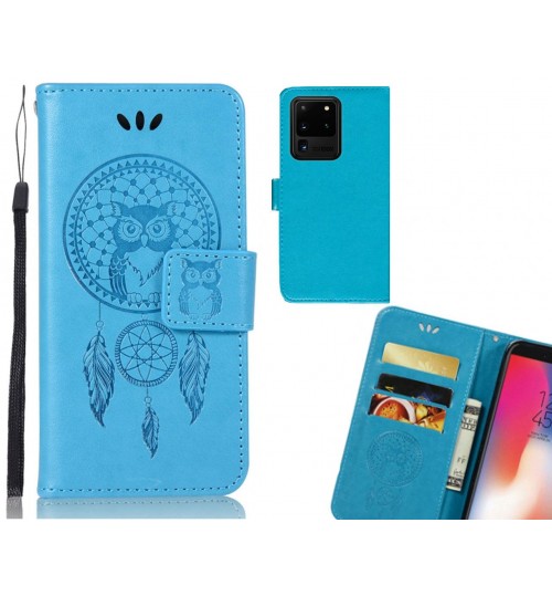 Galaxy S20 Ultra Case Embossed wallet case owl