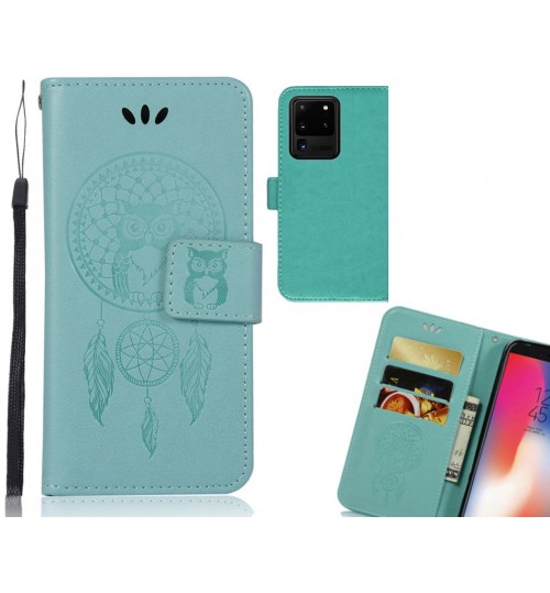 Galaxy S20 Ultra Case Embossed wallet case owl