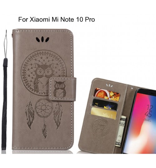 Xiaomi Mi Note 10 Pro Case Embossed wallet case owl