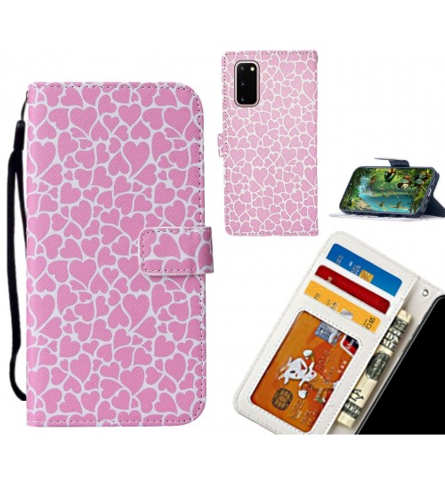Galaxy S20 case leather wallet case printed ID