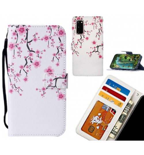 Galaxy S20 case leather wallet case printed ID