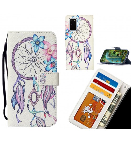 Galaxy S20 Plus case leather wallet case printed ID