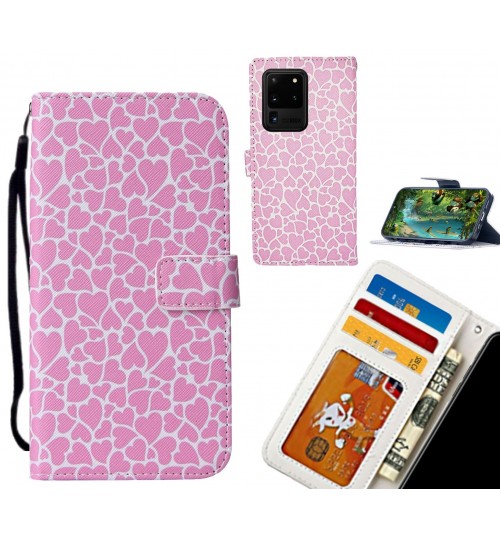 Galaxy S20 Ultra case leather wallet case printed ID