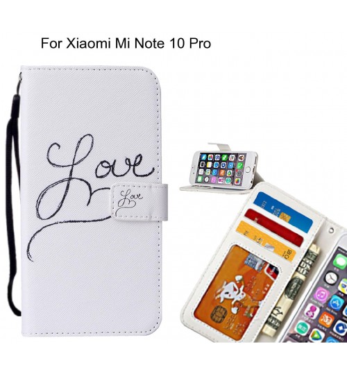 Xiaomi Mi Note 10 Pro case leather wallet case printed ID