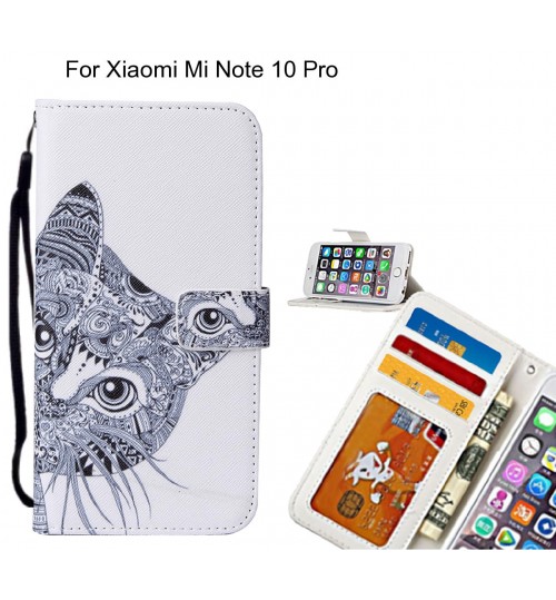 Xiaomi Mi Note 10 Pro case leather wallet case printed ID