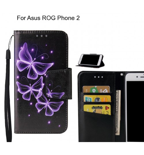 Asus ROG Phone 2 Case wallet fine leather case printed