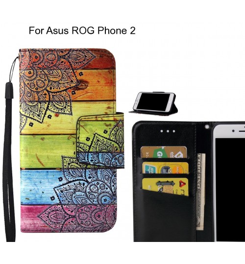 Asus ROG Phone 2 Case wallet fine leather case printed