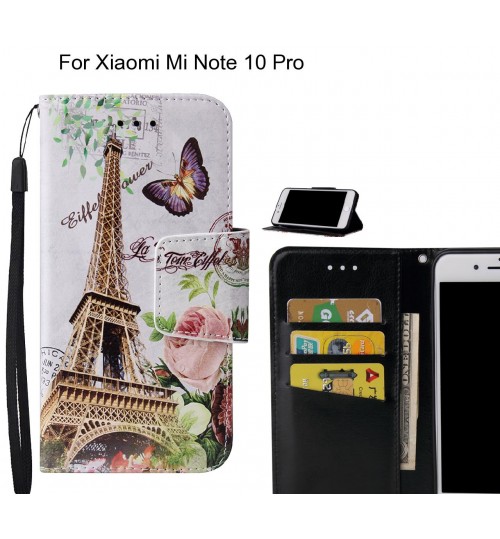 Xiaomi Mi Note 10 Pro Case wallet fine leather case printed