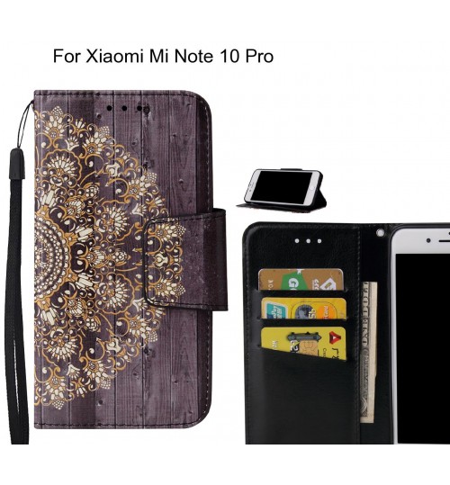 Xiaomi Mi Note 10 Pro Case wallet fine leather case printed