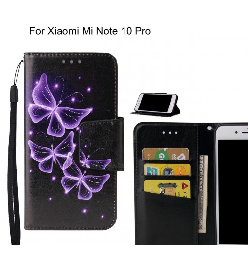 Xiaomi Mi Note 10 Pro Case wallet fine leather case printed