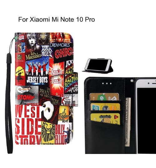 Xiaomi Mi Note 10 Pro Case wallet fine leather case printed