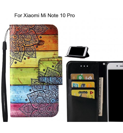 Xiaomi Mi Note 10 Pro Case wallet fine leather case printed