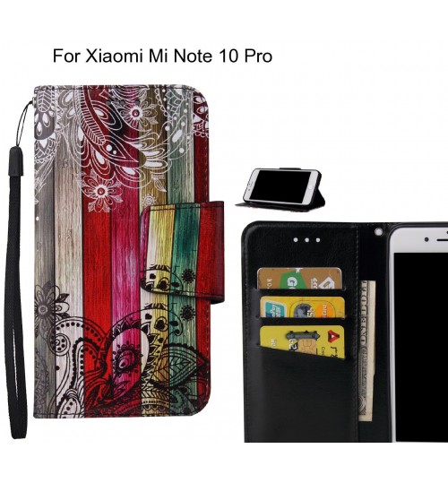 Xiaomi Mi Note 10 Pro Case wallet fine leather case printed