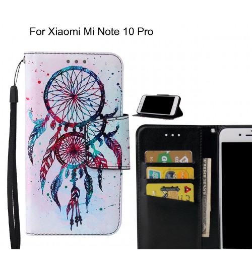 Xiaomi Mi Note 10 Pro Case wallet fine leather case printed