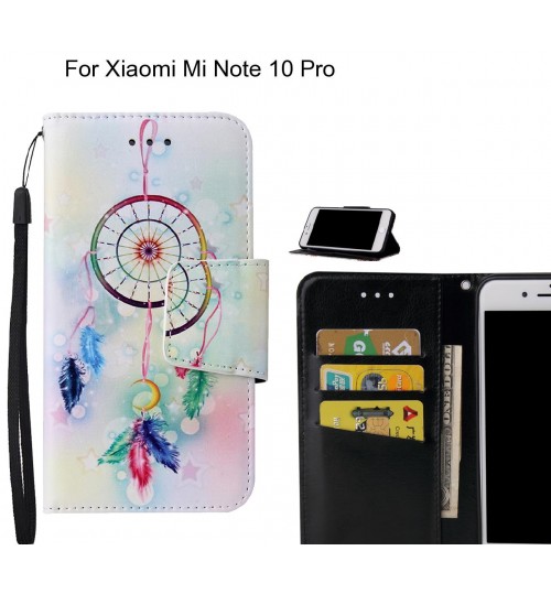 Xiaomi Mi Note 10 Pro Case wallet fine leather case printed