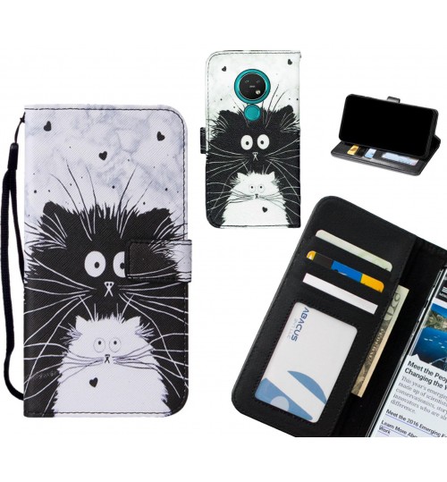 Nokia 7.2 case leather wallet case printed ID