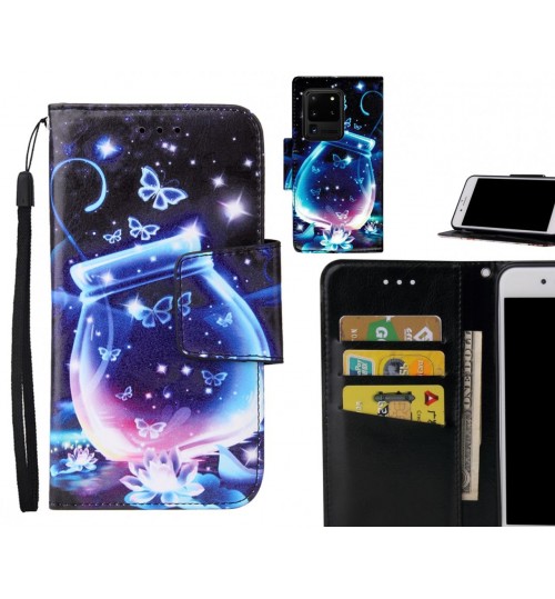 Galaxy S20 Ultra Case wallet fine leather case printed