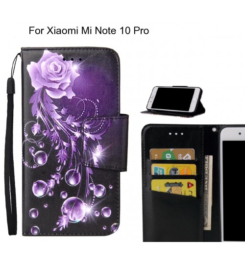 Xiaomi Mi Note 10 Pro Case wallet fine leather case printed