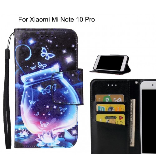 Xiaomi Mi Note 10 Pro Case wallet fine leather case printed