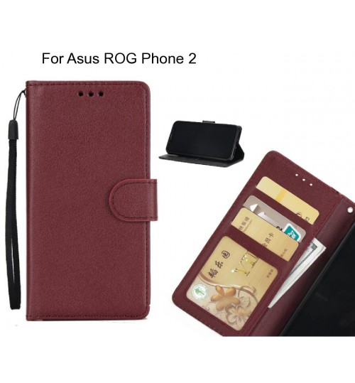 Asus ROG Phone 2  case Silk Texture Leather Wallet Case