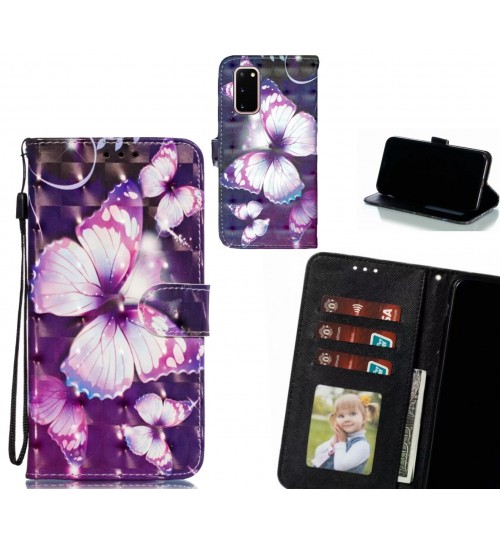 Galaxy S20 Case Leather Wallet Case 3D Pattern Printed