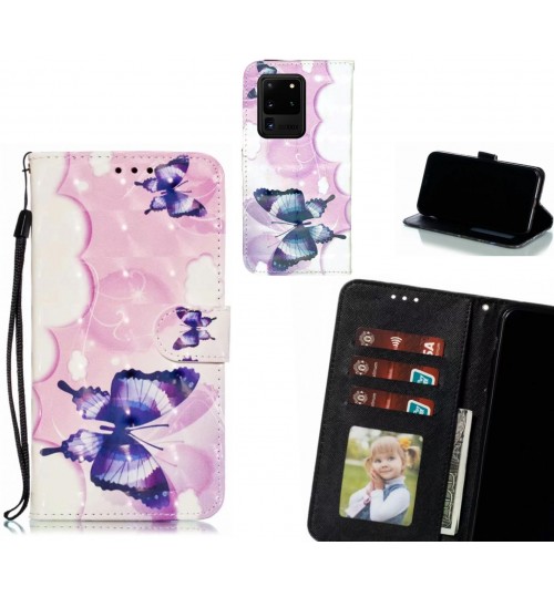 Galaxy S20 Ultra Case Leather Wallet Case 3D Pattern Printed