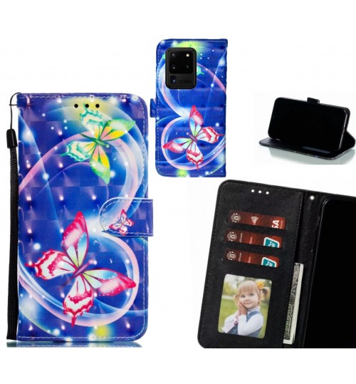 Galaxy S20 Ultra Case Leather Wallet Case 3D Pattern Printed