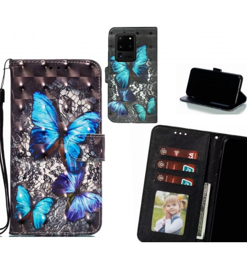 Galaxy S20 Ultra Case Leather Wallet Case 3D Pattern Printed