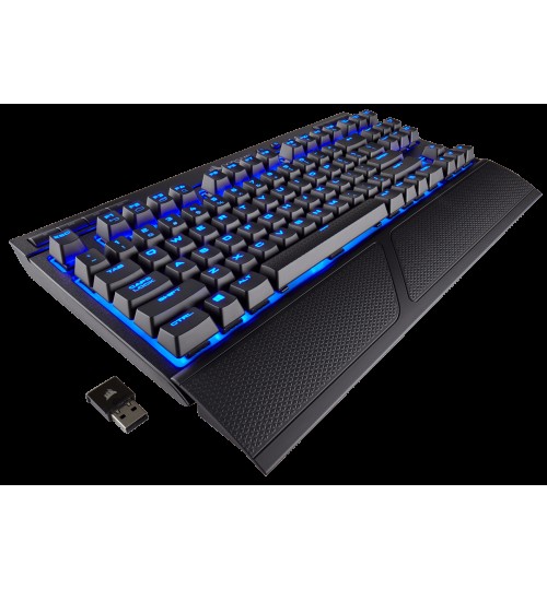 CORSAIR K63 WIRELESS MECHANICAL BLUE LED GAMING KEYBOARD - CHERRY MX RED SWITCH