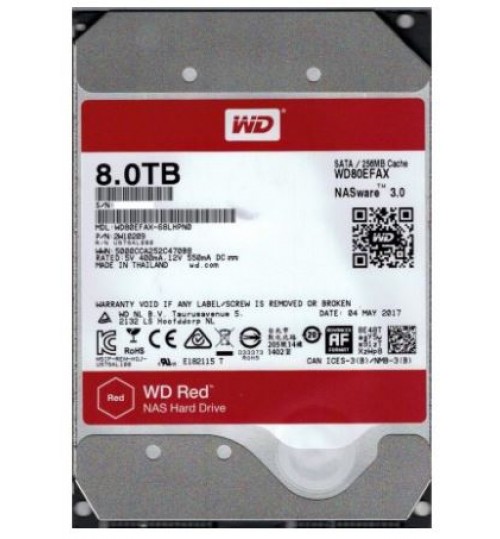 WD RED 8TB SATA3 256MB CACHE FOR NAS