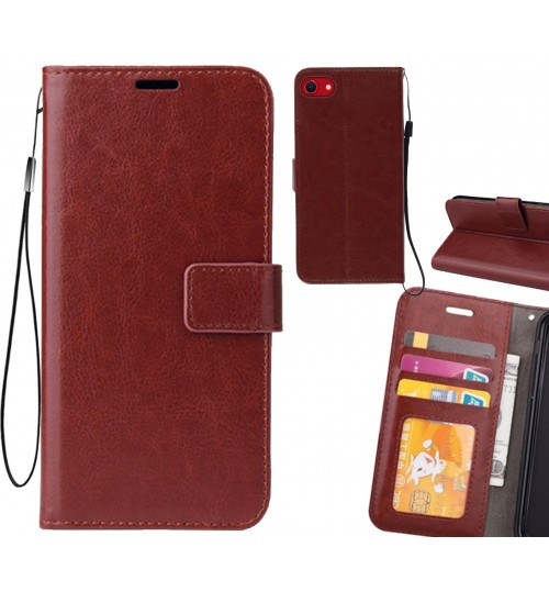 iPhone SE 2020 case Fine leather wallet case