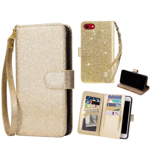 iPhone SE 2020 Case Glaring Multifunction Wallet Leather Case