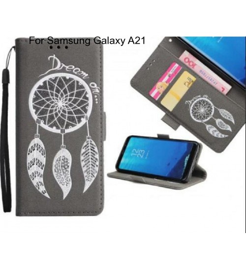 Samsung Galaxy A21  case Dream Cather Leather Wallet cover case