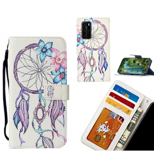 Huawei P40 case leather wallet case printed ID