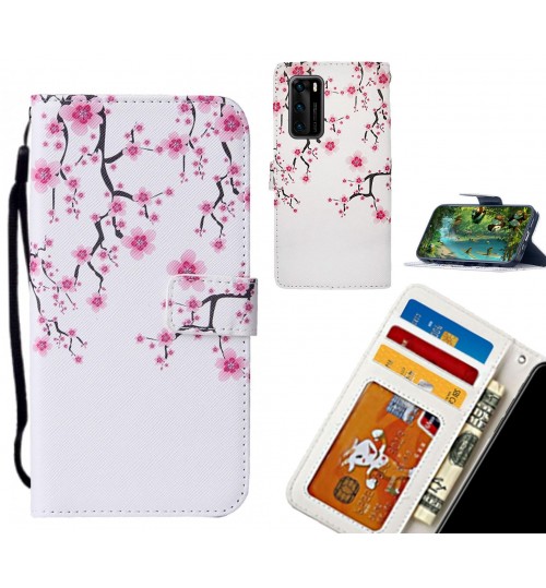 Huawei P40 case leather wallet case printed ID