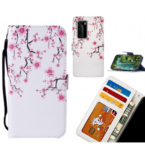 Huawei P40 Pro case leather wallet case printed ID