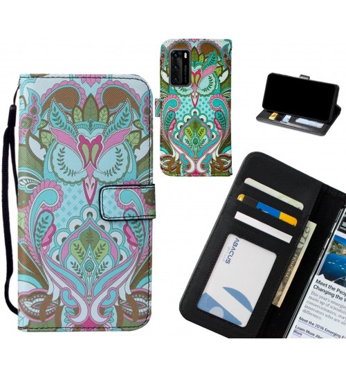 Huawei P40 case leather wallet case printed ID