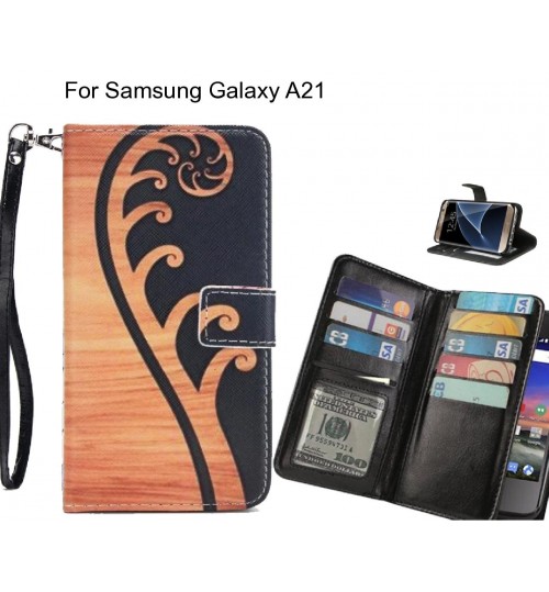 Samsung Galaxy A21 case Multifunction wallet leather case