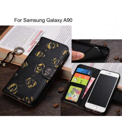 Samsung Galaxy A90  case Leather Wallet Case Cover