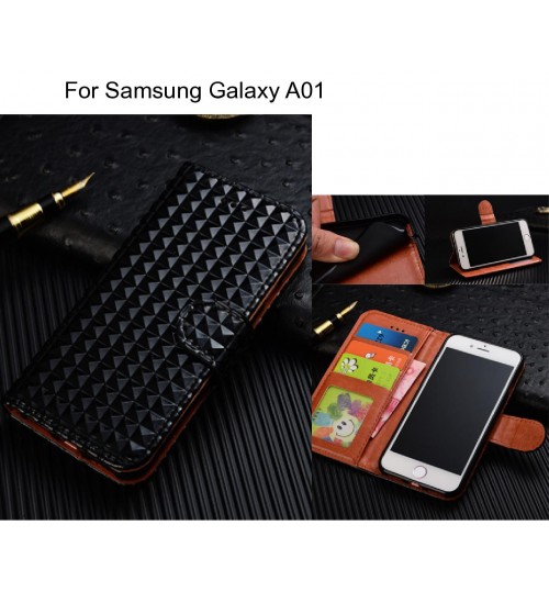 Samsung Galaxy A01 Case Leather Wallet Case Cover