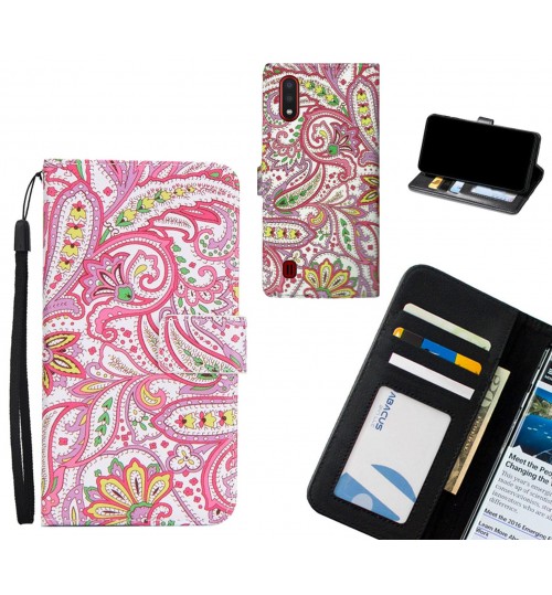 Samsung Galaxy A01 case 3 card leather wallet case printed ID